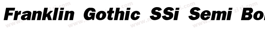 Franklin Gothic SSi Semi Bold Itali字体转换
